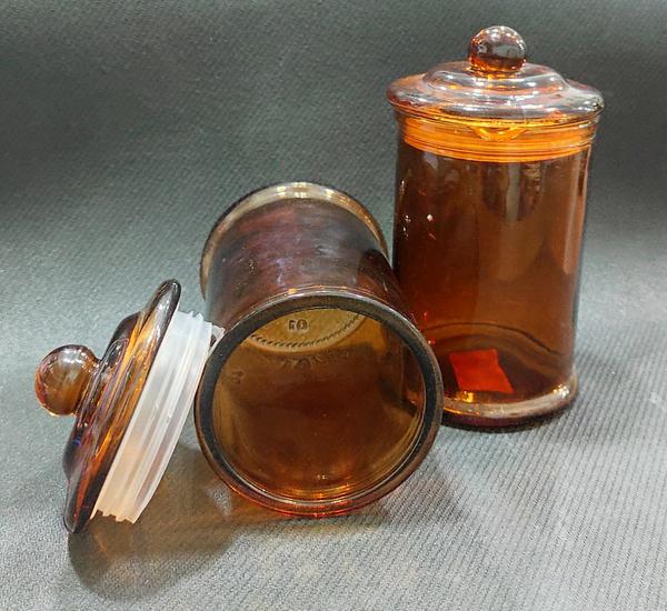 Glass Jar Amber 350ml
