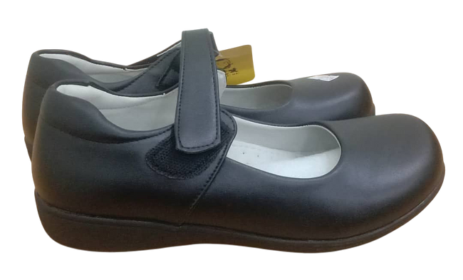 Leather Black School Shoe