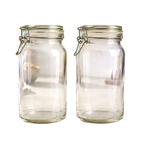 Wire Clasp Airtight Glass Storage Jar
