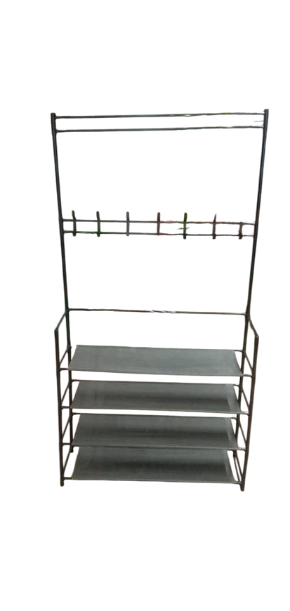 Shoe rack with hanger