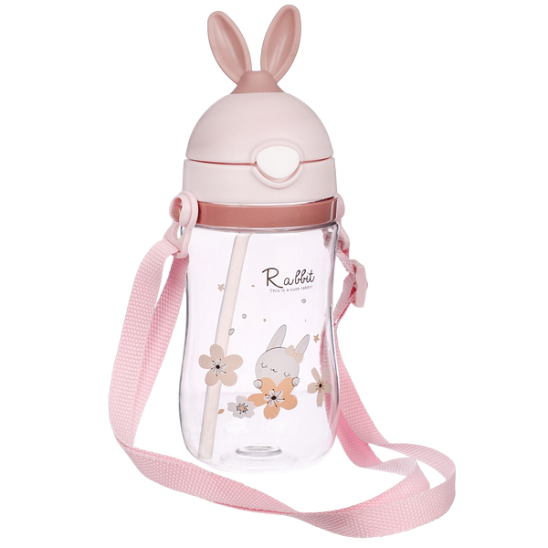 Cute Rabbit Ear Sipper Water Bottle for Kids