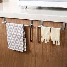 Stainless Steel Over-the-Door Towel Bar