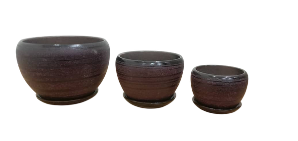 Glazed Ceramic Flower Pot