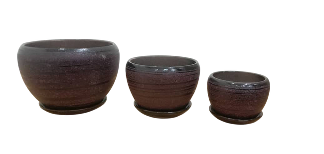 Glazed Ceramic Flower Pot
