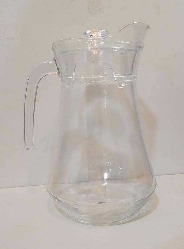 1.3L Jug w/ Lid Glass Clear