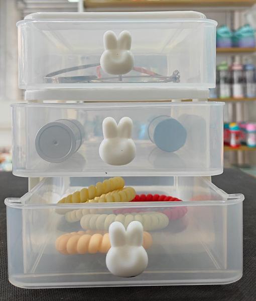 3-Tier Drawer Rabbit Grey