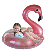 Pink Inflatable Flamingo Pool Float
