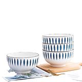 Jap White and Blue Porcelain Bowl
