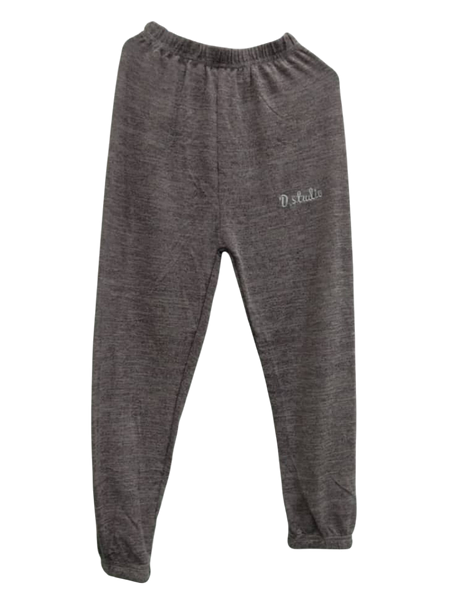 Gray Casual Jogger-Style Pants