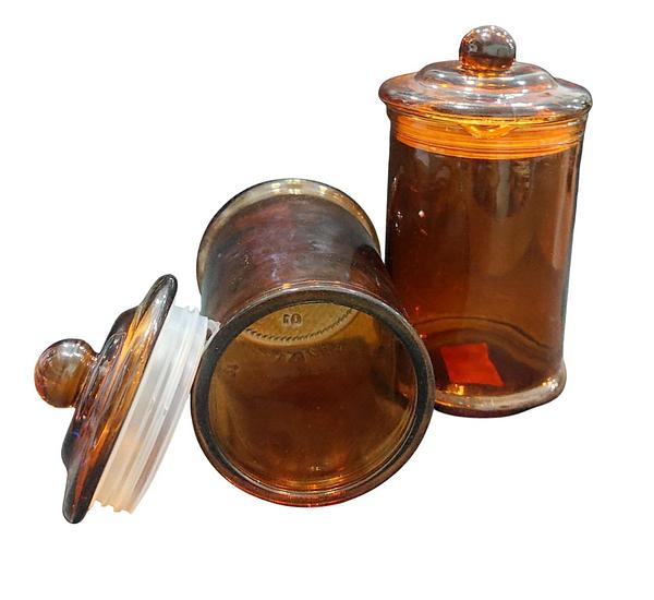Glass Jar Amber 350ml