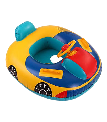 Inflatable Baby Swim Ring with Steering Wheel Handle