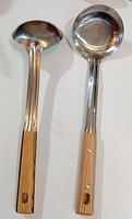 Stainless Steel Scoop w/ Wooden Handle