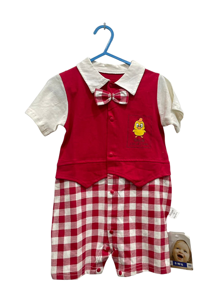 Checked Baby Romper