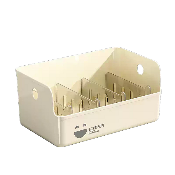 Multi-Compartment Storage Organizer Basket