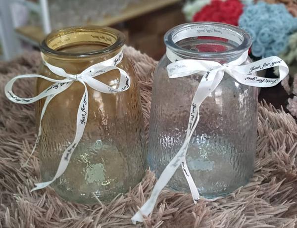 Round Vase Glass Clear