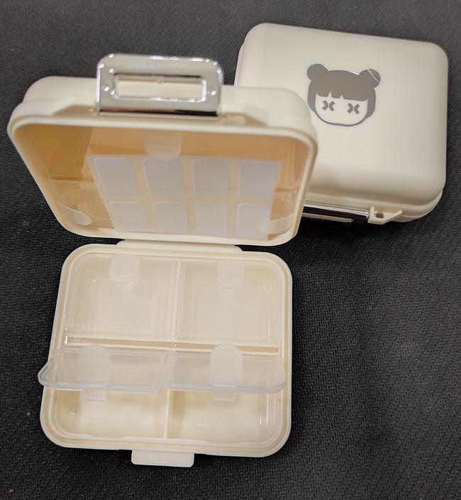 Square White Pill Box