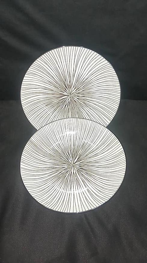Plate Ice Crystal Black