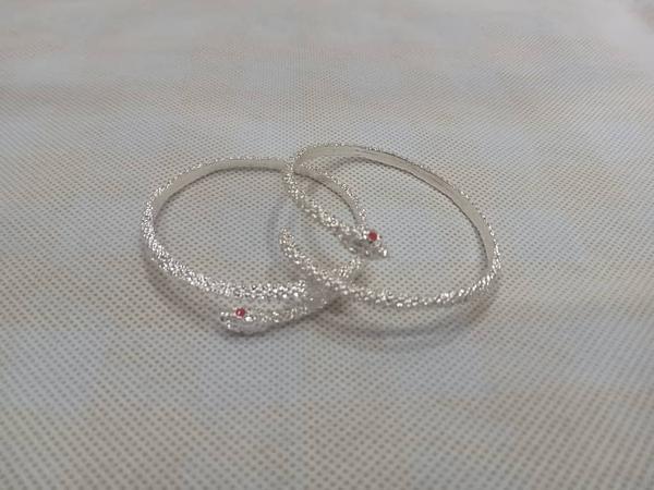 Adjustable Silver Snake Bracelet