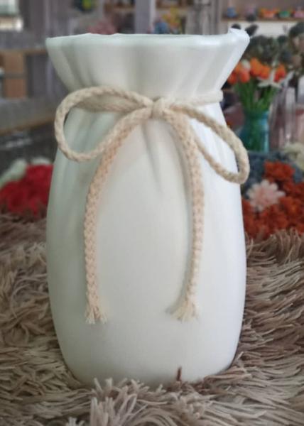 Plastic Vase White