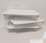 Container Box w/ Lid Air Tight Clear White