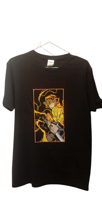 Zenitsu Agatsuma Embroidery T-Shirt