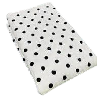 Modern Black and White Polka Dot Decorative Pillow