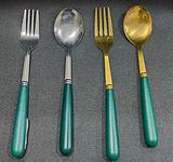 Green Cutlery Set