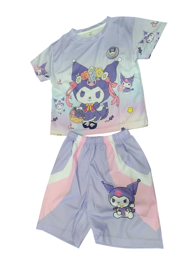 Sanrio Kuromi T-shirt and shorts set